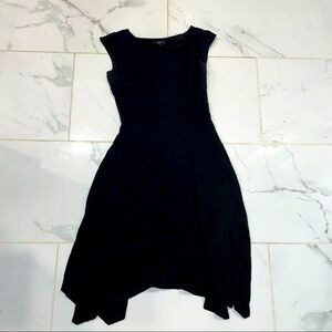 Black Fitted Bodice Career Dress